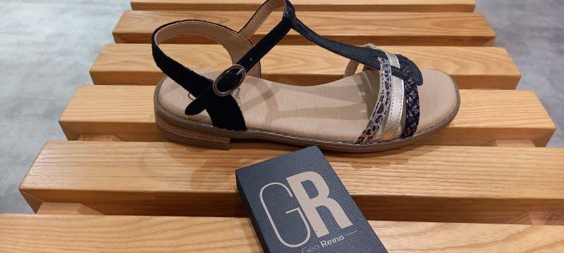 SANDALE PLATE CONFORTABLE EN CUIR A LIBOURNE