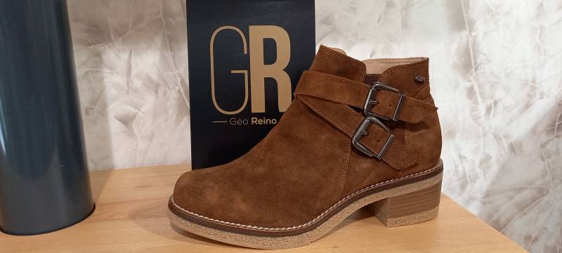 bottines en daim à talons à libourne