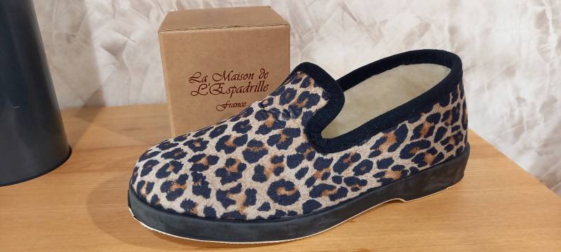 chausson charentaise leopard à libourne