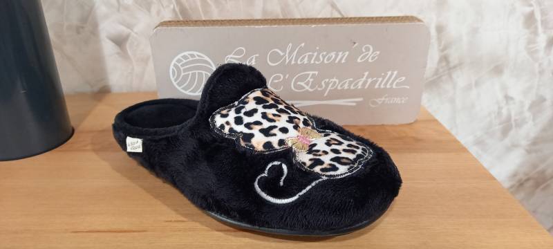 chausson mule en velours pour femme à LIBOURNE