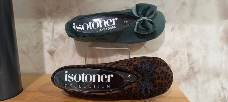 chausson ballerines velours ISOTONER à LIBOURNE