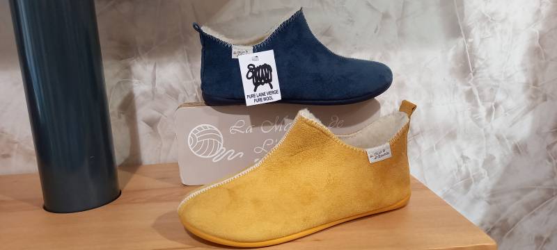 chausson botillon fourre pure laine maison de l'espadrille à libourne 