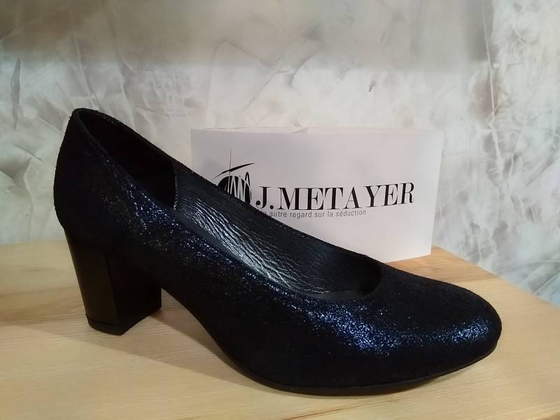 escarpin élégant marine METAYER à LIBOURNE